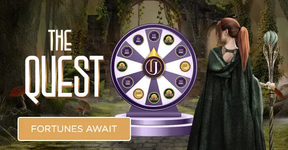 The Quest Wheel of Fortune at Jackpot Jill – fortunes await